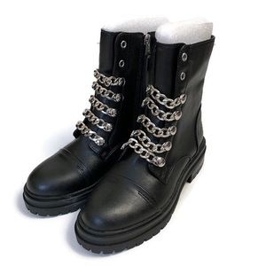 Circus Sam Edelman Chain Combat Moto Boots Size 6